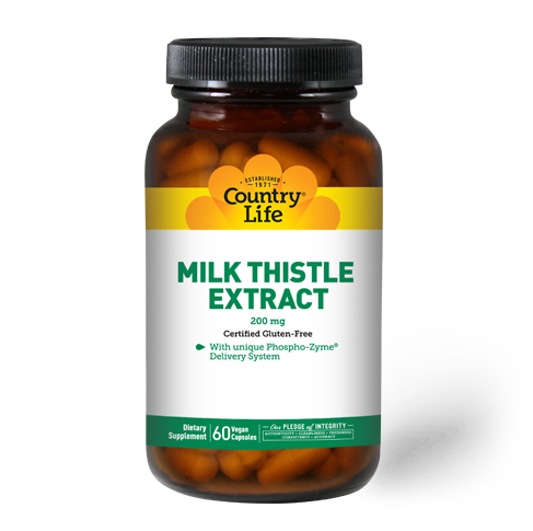 Country Life Milk Thistle Extract 200 mg 60 Vegetable Capules
