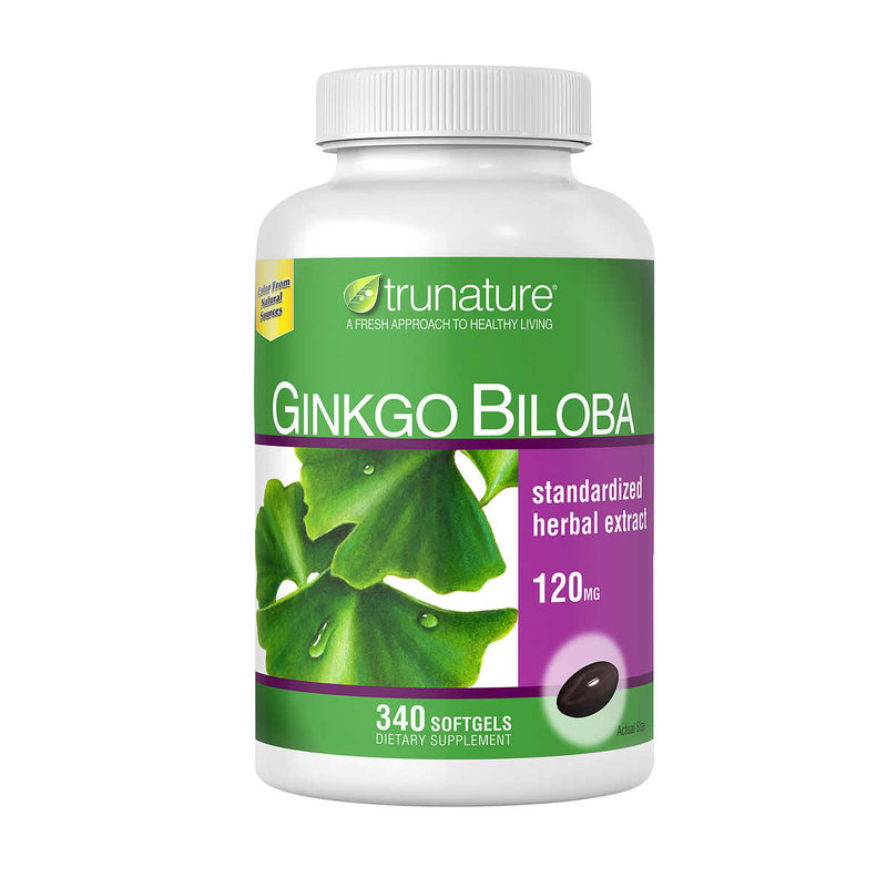 TruNature Ginkgo Biloba 120 mg Softgels
