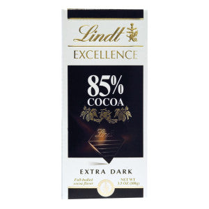 LINDT EXCELLENCE 85%T EXTRA DARK COCOA 3.5 OZ BAR