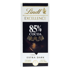 Lindt Excellence 85%T Cocoa oscura extra de 3.5 oz Barra