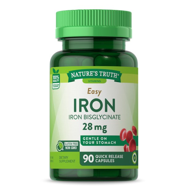 Nature's Truth Easy Iron 28mg 90 Cápsulas