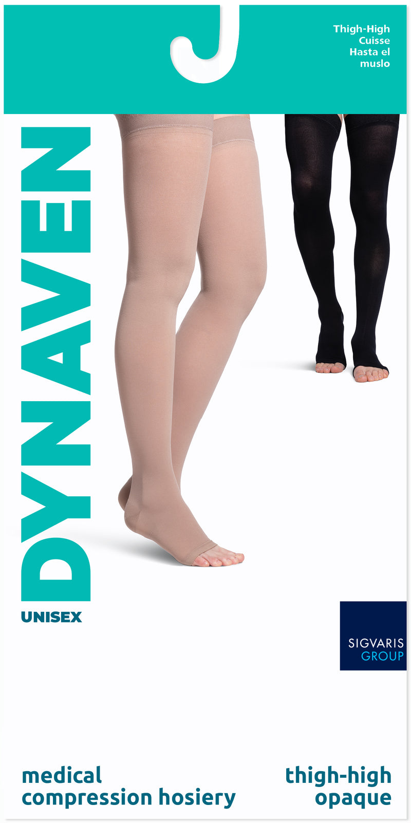 Sigvaris Women's DYNAVEN Thigh-High Open-Toe