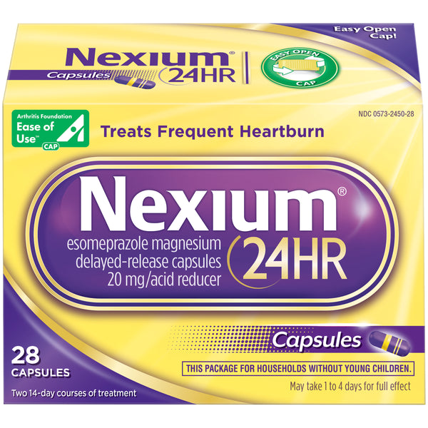 Nexium 24HR Capsules All-Day, All-Night Protection Esomeprazole Magnesium 20mg