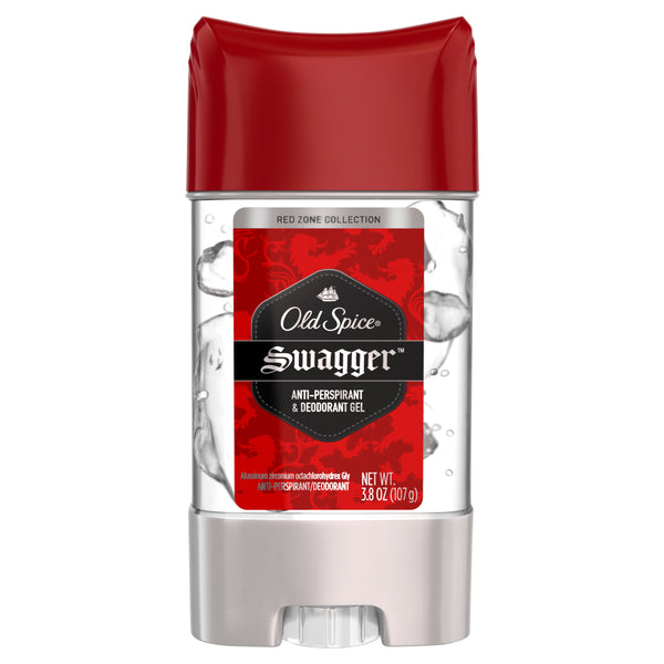Old Spice Red Zone Swagger Scent Clear Gel Antiperspirant and Deodorant for Men, 3.8 oz