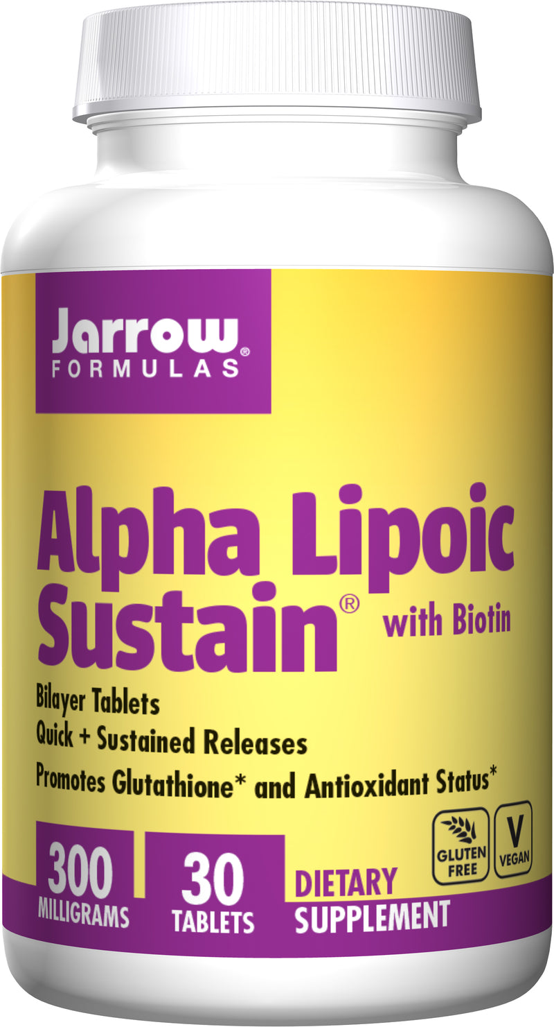 Jarrow Formulas Alpha Lipoic Sustain 300mg 30 Tablets