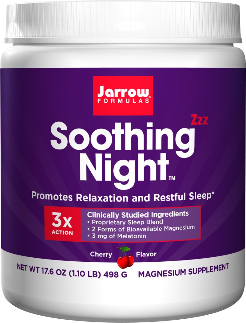 Jarrow Formulas Soothing Night Cherry Magnesium Supplement Powder