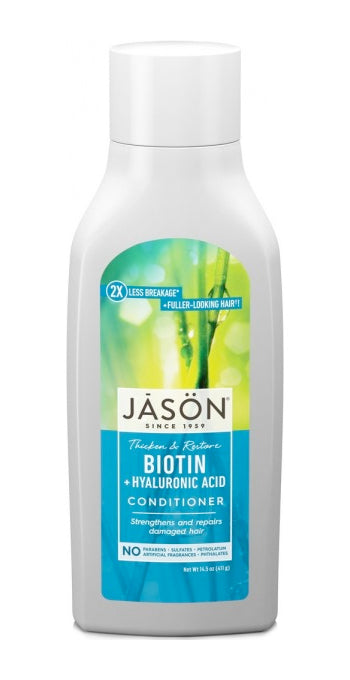 Jason biotina + acondicionador de ácido hialurónico, 16.OZ