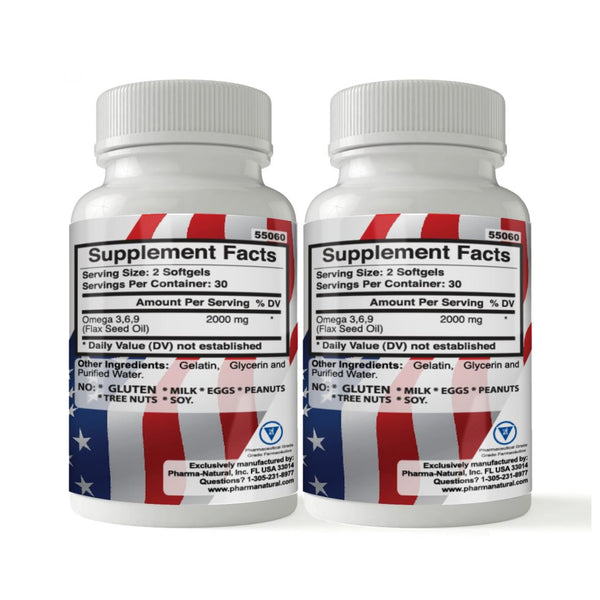 Pharma Natural Omega 3-6-9 Twin Pack 2000mg Softgels