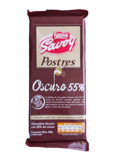 Nestle Savoy 55% Cocoa Dark Chocolate 200gr