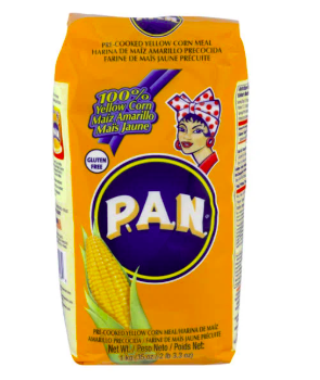 Harina Pan P.A.N Corn Meal, Yellow, Pre-Cooked - 2 lbs