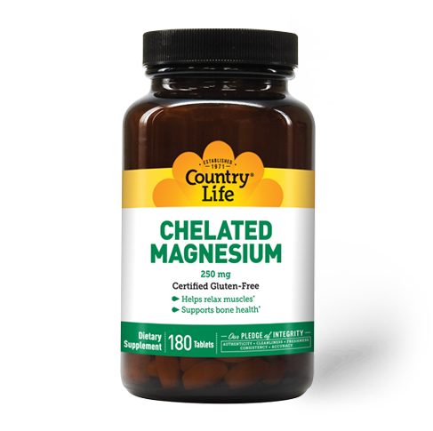 Country Life Biochem Chelated Magnesium 250mg 180 Tablets