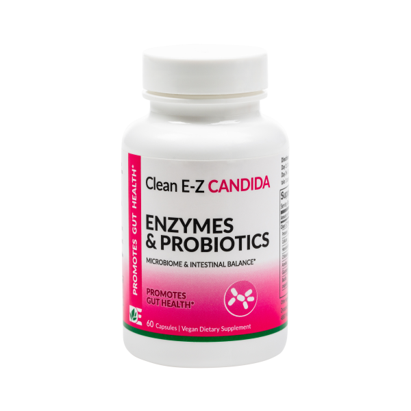 Dynamic Enzymes Clean E-Z Candida Enzymes & Probiotics 60 Capsules