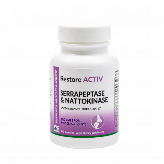 Dynamic Enzymes Restore Active Serrapeptase & Nattokinase 40 Capsules