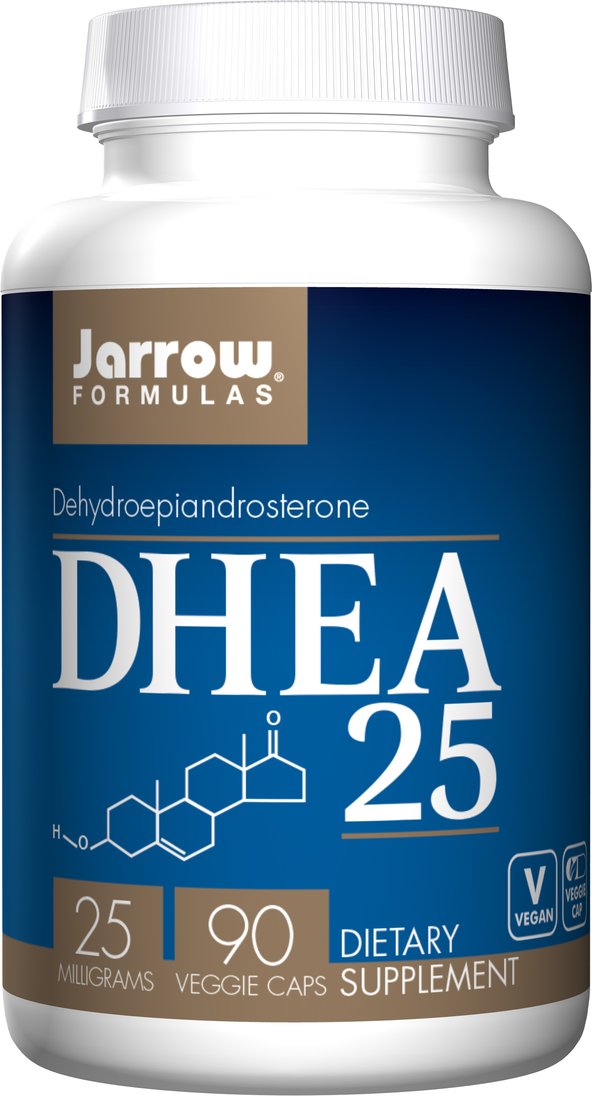 Jarrow Formulas DHEA 25 mg Vegetable Capsules