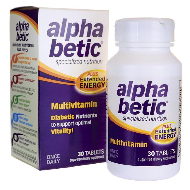 Tabletas de multivitamínas alfa betic