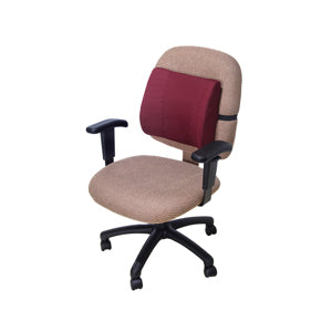 Essential Medical Lumbar Cushion Burgundy F1412B