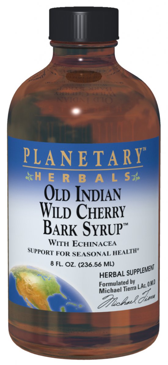Planetary Herbals Old Indian Wild Cherry Bark Syrup