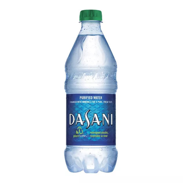 Dasani agua purificada 20 oz