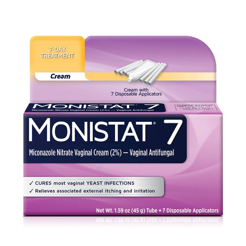 Monistat 7-Dose Yeast Infection Treatment 7 Disposable Applicators & 1 Cream Tube