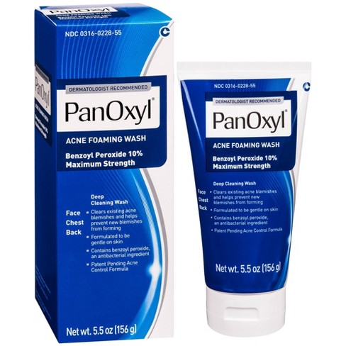 Panoxyl 10% de lavado de espuma de acné 5.5 oz