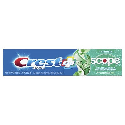 Crest Plus alcance completo blanqueador menta fresca 5.4 oz