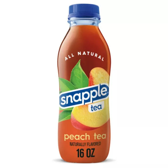 Té de durazno de snapple 16oz