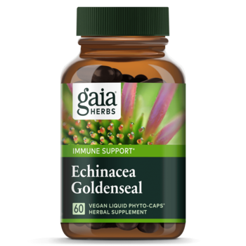 Gaia Herbs Echinacea Goldenseal 60 Vegan Capsules