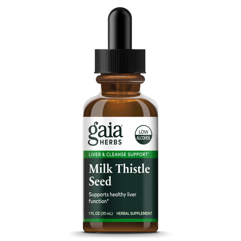 Gaia Herbs Milk Thistle Seed Low Alcohol 1 Fl Oz