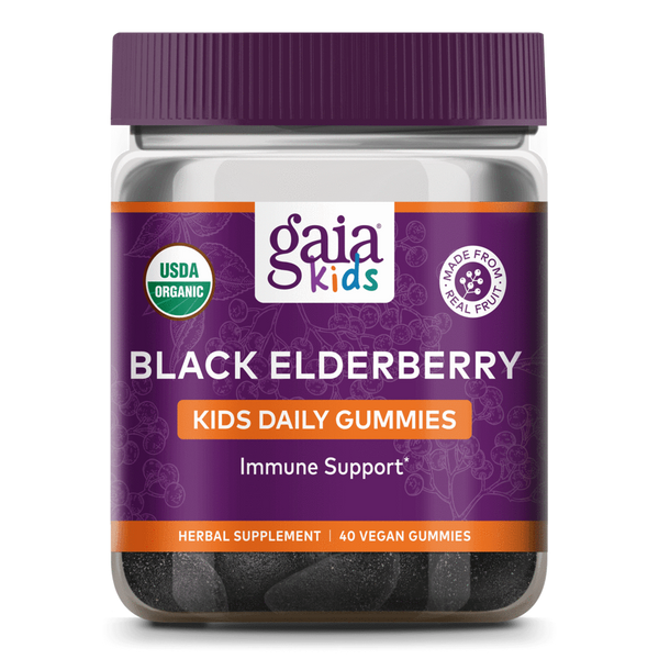 GaiaKids Black Elderberry Kids Daily Gummies