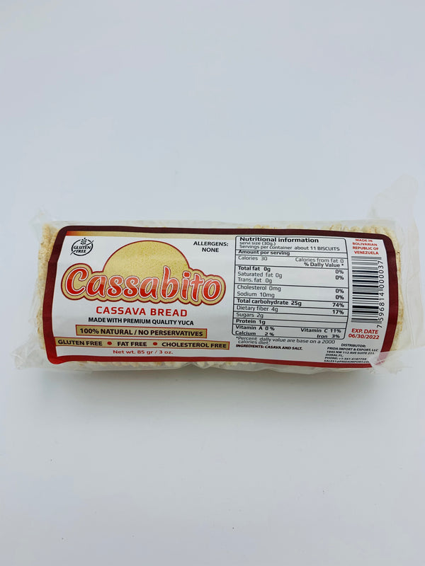 Cassabito Cassava Bread Single Pack 3 Oz