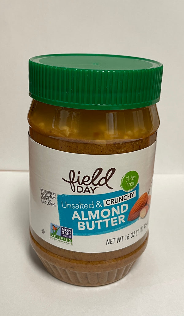 NON-GMO UNSALTED & CRUNCHY ALMOND BUTTER