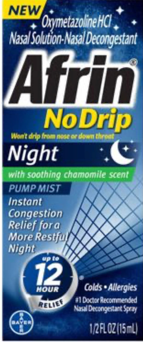 Afrin No Drip Night Pump Nasal Mist