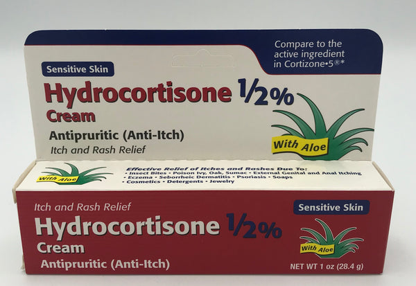Hydrocortisone 1/2% Cream Anti-Itch