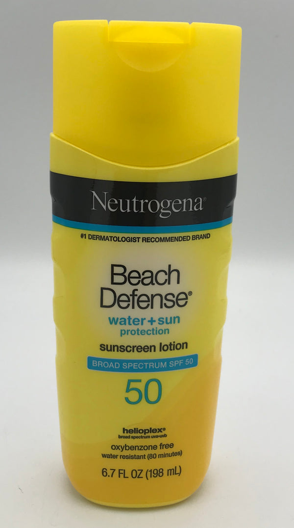 Neutrogena Beach Defense Water Resistant Sunscreen Body Lotion SPF 50