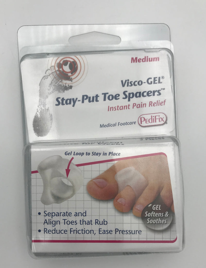 PediFix Visco-GEL Stay-Put Toe Spacers