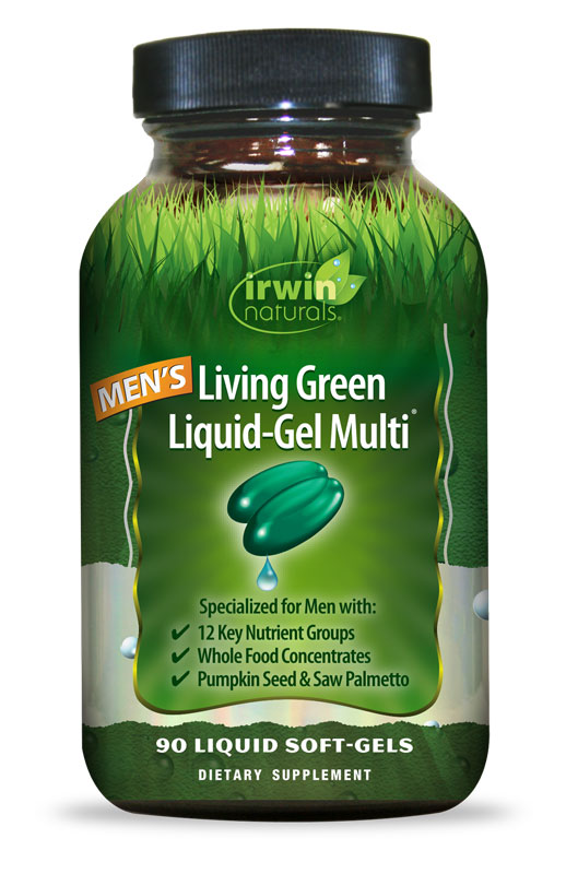 Irwin Naturals Living Green Liquid-Gel Multi for Men 90 Softgels