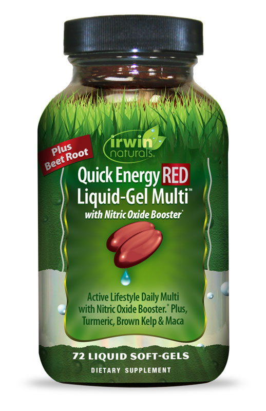 Irwin Naturals Quick Energy RED Liquid-Gel Multi 72 Softgels