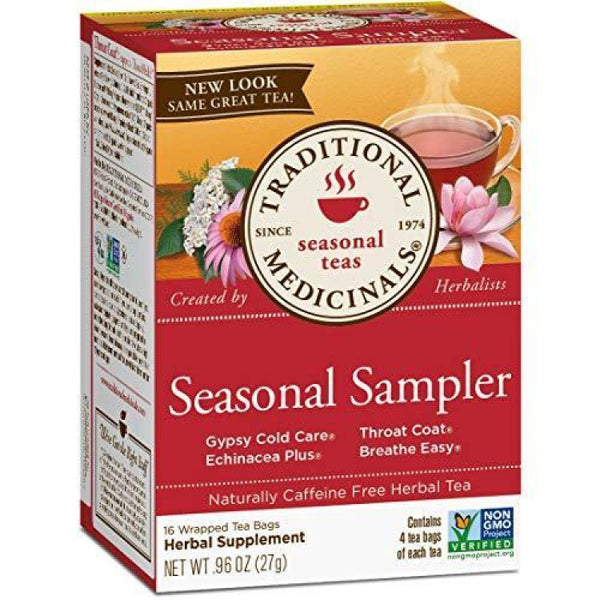 Traditional Medicinals Cold Season Tea Sampler 16 Tea Bags