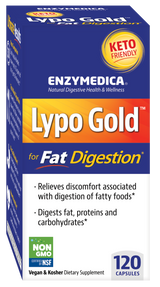Enzymedica Lypo Gold Fat Digestion 120 Vegetable Capsules