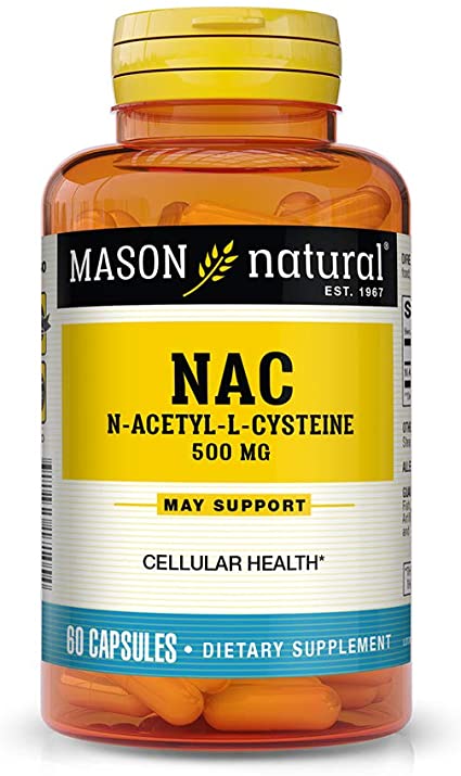 Mason Natural NAC, N-Acethyl-L-Cysteine 60 Capsules