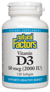 Natural Factors Vitamin D 2000 IU Softgels