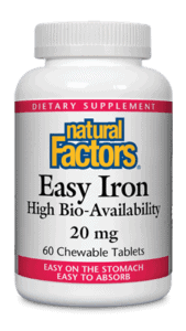 Natural Factors Easy Iron 20 mg