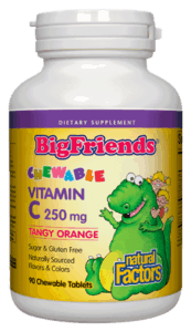 Natural Factors BigFriends Chewable Vitamin C 250 mg