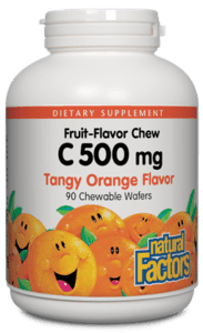 Natural Factors Vitamin C 500 mg Tagy Orange Chewables