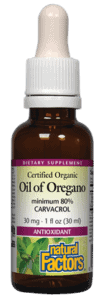 Natural Factors Oil of Oregano 60 Softgels