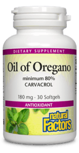 Natural Factors Oil of Oregano 30 Softgels