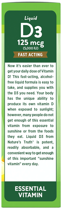 Nature's Truth Vitamin D Liquid 5000 IU 2oz