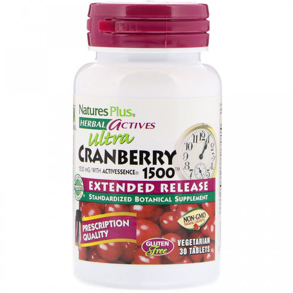 Nature's Plus Herbal Actives Ultra Cranberry 1500 mcg