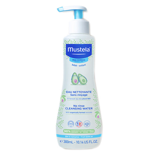 Mustela No Rinse Cleansing Water for Baby's Face, Body and Diaper 300 ml