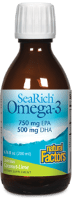 Natural Factors SeaRich Omega-3 750 mg EPA / 500 mg DHA Liquid